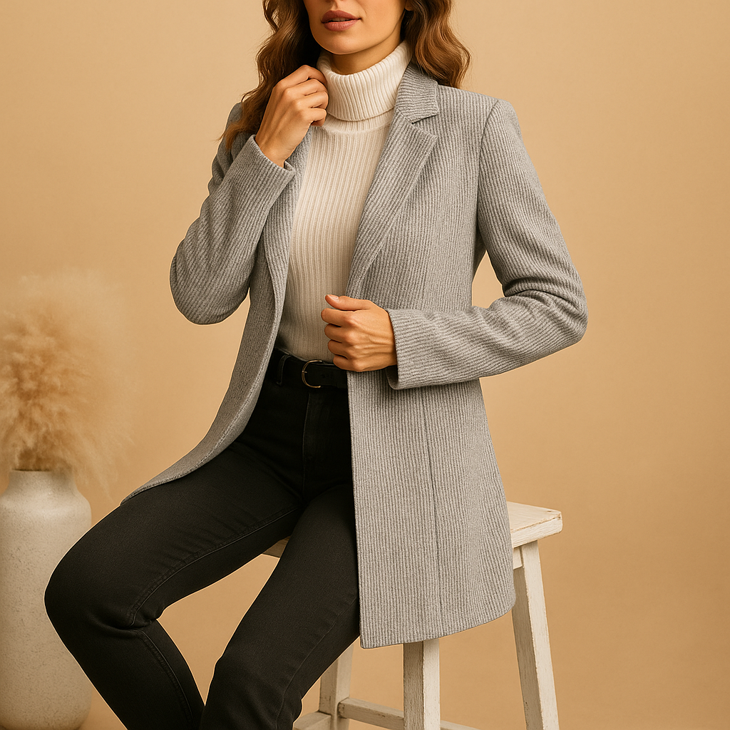 Montrel™ | Blazer ajusté à manches longues pour femmes